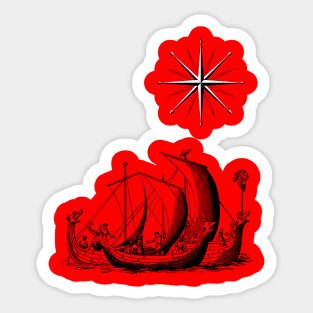 Wiking ship Sticker